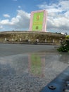 Turkmenistan - Ashgabat monuments and buildings Royalty Free Stock Photo