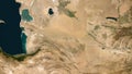 Turkmenistan outlined. Low-res satellite