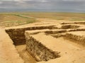 Turkmenistan sightseengs - ULUG Depe andMeana Baba Royalty Free Stock Photo