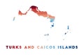 Turks and Caicos Islands map.