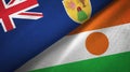 Turks and Caicos Islands and Niger two flags