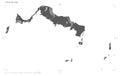 Turks and Caicos Islands shape on white. Grayscale