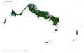 Turks and Caicos Islands shape on white. Pale