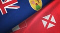 Turks and Caicos Islands and Wallis and Futuna two flags