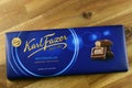 Karl Fazer Milk Chocolate bar, commonly known as Fazer Blue Finnish: Fazerin Sininen