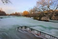 Turley. Antalya. Manavgat waterfall at a sunset Royalty Free Stock Photo