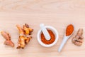 Turmeric for alternative medicine. Royalty Free Stock Photo