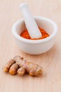 Turmeric for alternative medicine herbal Royalty Free Stock Photo