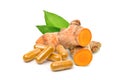 Turmeric (Curcuma longa Linn) capsules with rhizome