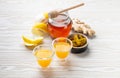 Turmeric lemon honey beverage