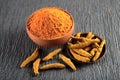 Turmeric powder Royalty Free Stock Photo