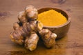 Turmeric root (Curcuma longa)