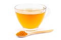 Turmeric Tea isolated on white Royalty Free Stock Photo