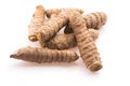 Turmeric whole tubers kurkuma, curcuma Royalty Free Stock Photo