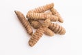 Turmeric whole tubers kurkuma, curcuma Royalty Free Stock Photo