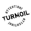 Turmoil rubber stamp Royalty Free Stock Photo