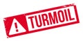 Turmoil rubber stamp Royalty Free Stock Photo