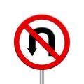 Turn ban - road sign