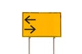 Turn left and right traffic sign Royalty Free Stock Photo