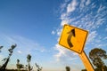 Turn left symbol Royalty Free Stock Photo