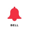 Turn On Notification button icon for social media. Notification bell icon button Vector illustration design template. Bell icon or