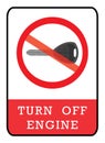 Turn off engine icon