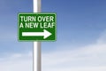 Turn Over A New Leaf Royalty Free Stock Photo