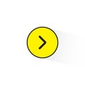 Turn Right Arrow Sign Vector in Trendy Flat Style. Next, Redo Symbol Illustration