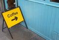 Turn Right for Coffee Royalty Free Stock Photo