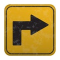 turn right road sign. Vector illustration decorative design Royalty Free Stock Photo