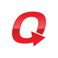 Turnaround Initial Q Monogram Lettermark Symbol Design Royalty Free Stock Photo