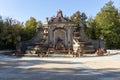 Turned off fountain of the baths of Diana in the gardens