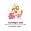 Turner syndrome concept icon