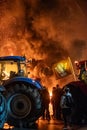 Turnhout, Antwerp, Belgium, 28th of January, 2024, Farmers' Protest Against Nitrogen Agreement in Turnhout