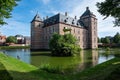 Turnhout, Antwerp Province, Belgium - The Dukes of Brabant castle, a 9th century water fortress, now the Courthouse of first Royalty Free Stock Photo