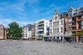 Turnhout, Antwerp Province, Belgium - Old town square with historical buildings