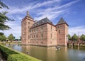 Ancient Castle in a tranquil green park, Turnhout, Blegium. Royalty Free Stock Photo