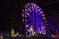 Turning Ferris wheel on a christmas market, Maastricht
