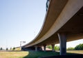 Turning the highway overpass with gentle radius for smooth movement