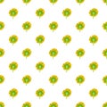 Turning sunflower pattern seamless vector