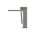 Turnstile entry vector urban icon illustration machine. Metal exit rotating platform shop outdoor. Electronic tourniquet system