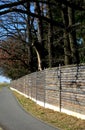 Turnstile to the field protecting against the entry of other animals. visitors enter through a barred stainless steel gate. fence, Royalty Free Stock Photo