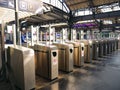 Turnstiles Gare de l'Est Paris France Royalty Free Stock Photo