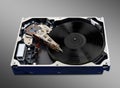 Turntable hard disk Royalty Free Stock Photo