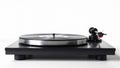 Turntable isolated against a bright white backdrop, decks, mashup Royalty Free Stock Photo