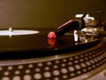 Turntable needle on record 2 Royalty Free Stock Photo