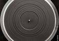 Turntable platter, top view Royalty Free Stock Photo