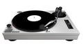 Turntable, silver, isolated Royalty Free Stock Photo