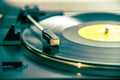 Turntable and vinyl Royalty Free Stock Photo