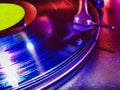 Turntable in the club Royalty Free Stock Photo